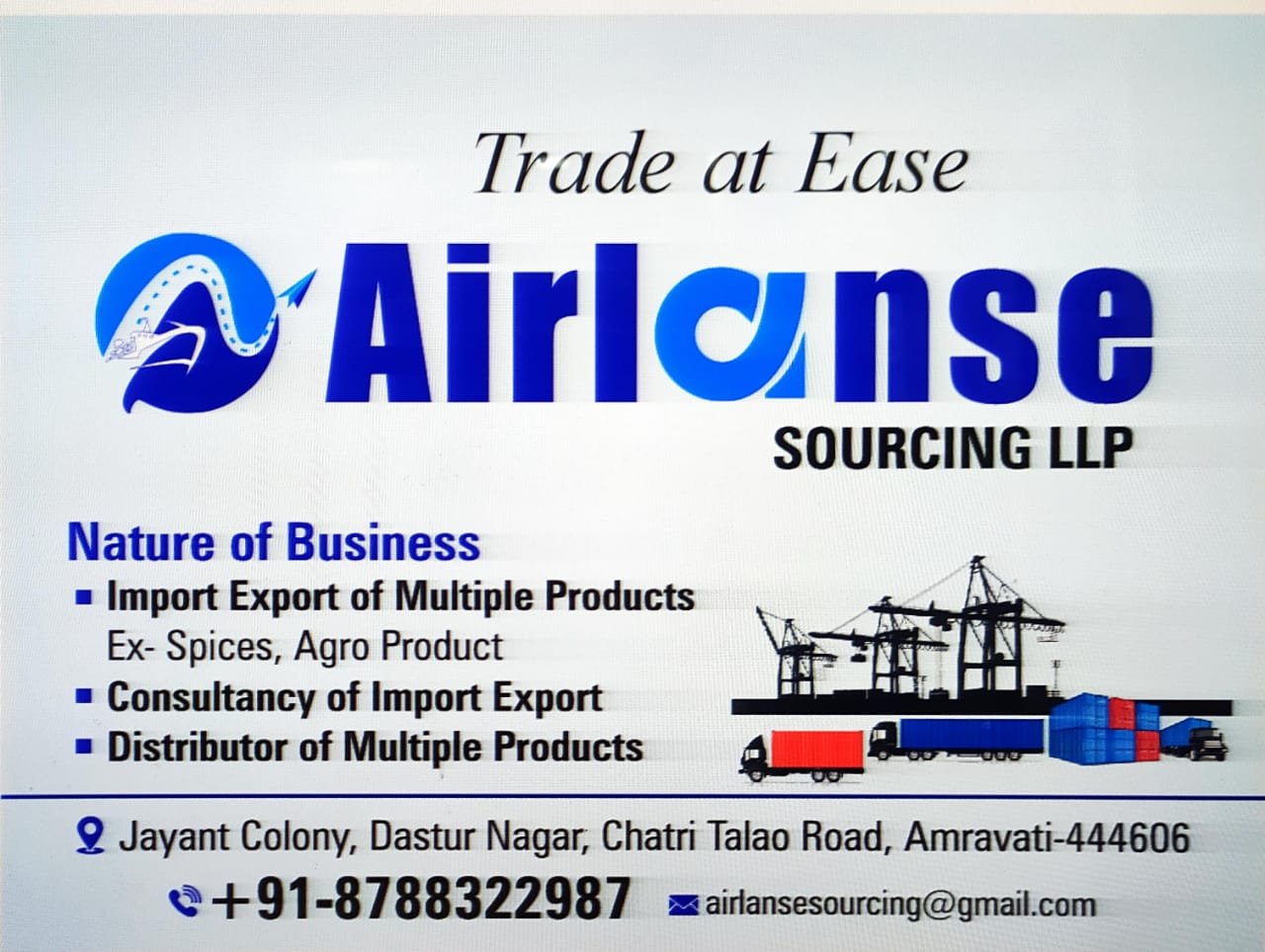 AIRLANSE SOURCING LLP cover