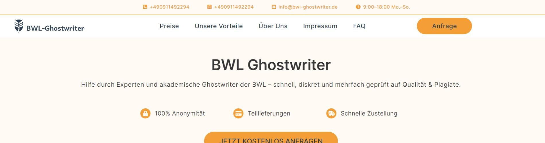 BWL Ghostwriter cover