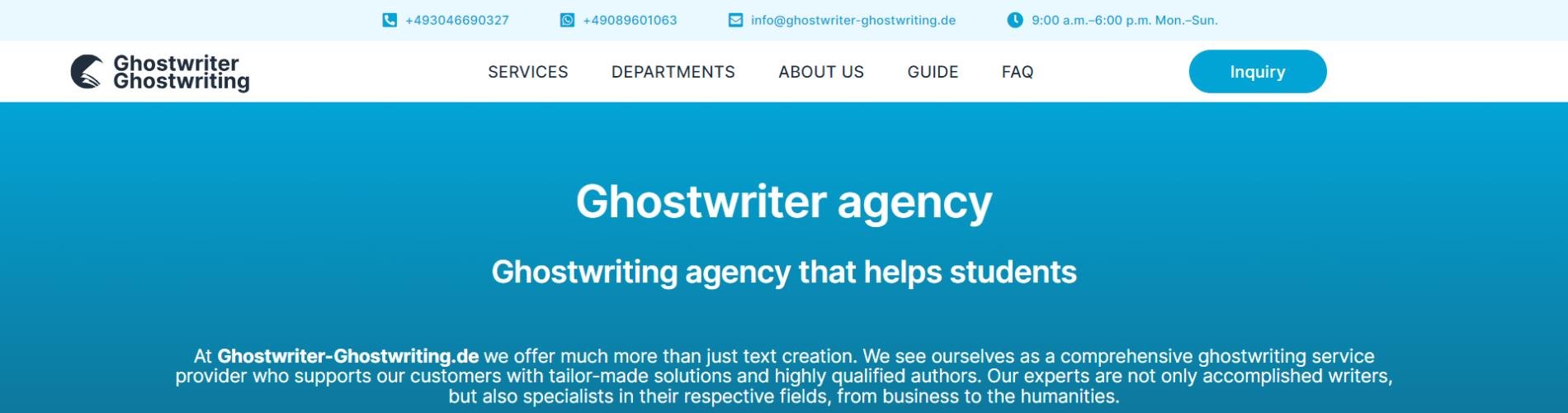 Ghostwriter Ghostwriting cover