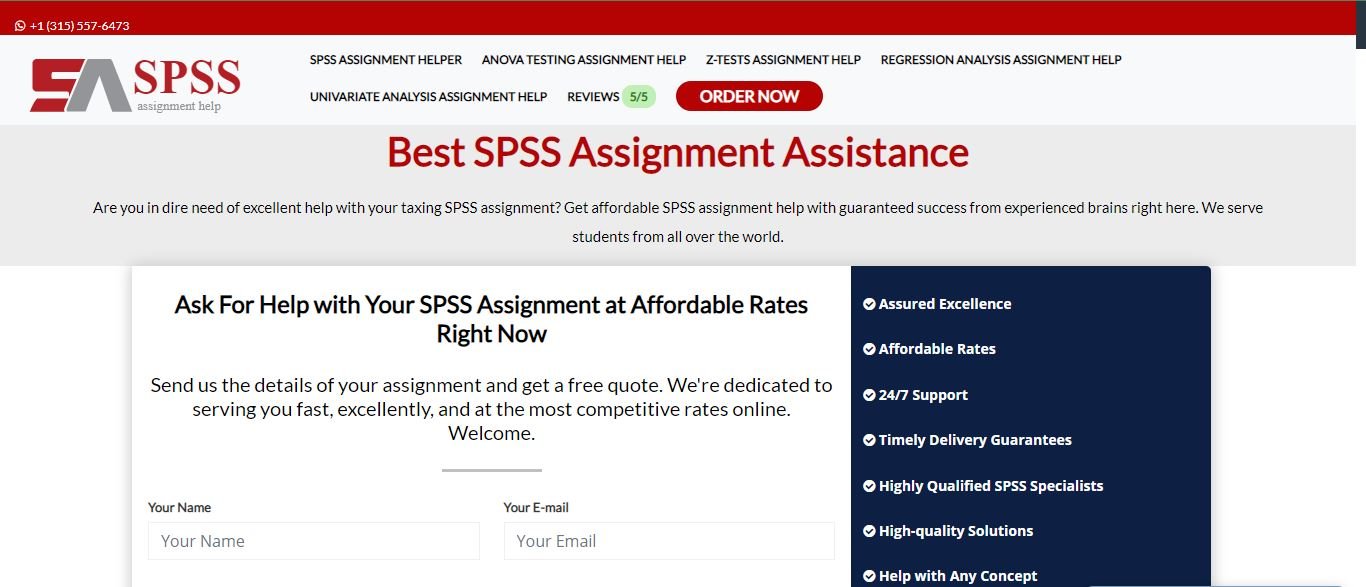 SPSS Assignment Help cover