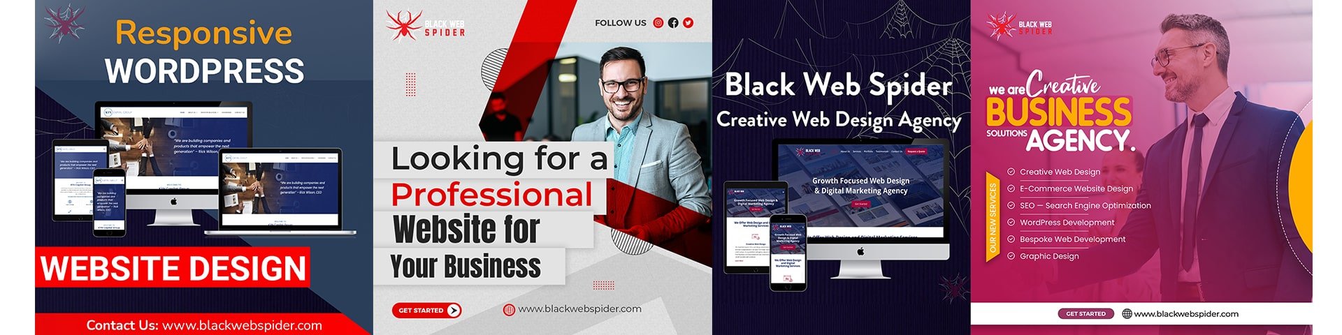 Black Web Spider - Web Design Agency cover