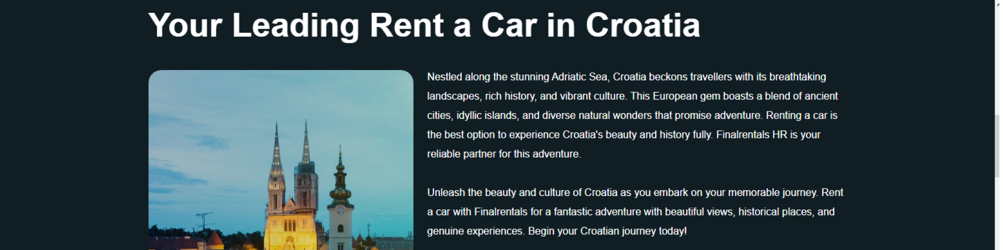 Finalrentals in Croatia