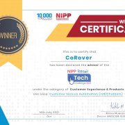 CoRover is proud to announce that our team has been declared the winner of the NIPP retail tech challenge 2021 in the category of customer experience and product.