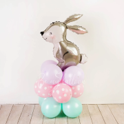 Bunny balloon composition