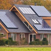 A row of Solar homes