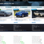 Electric Driver Compare Page- We recommend EVs that best fit your lifestyle