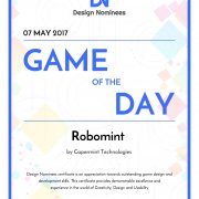 GAME OF THE DAY - "RoboMint" BuildBox Game design & developed by Team Capermint