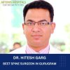 Dr. Hitesh Garg Best spine surgeon Artemis Hospital Gurugram