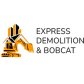 Express partial demolition and bobcat logo image